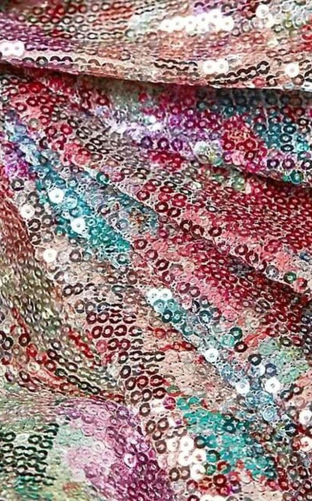 Mixed Sequin Wrapped Mini Dress 商品