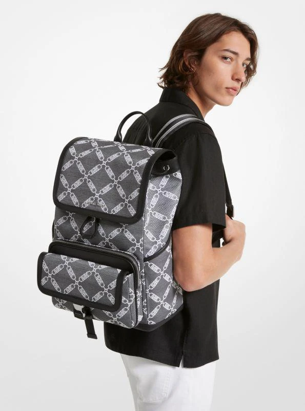 商品Michael Kors|Hudson Empire Logo Jacquard Backpack,价格¥2240,第4张图片详细描述