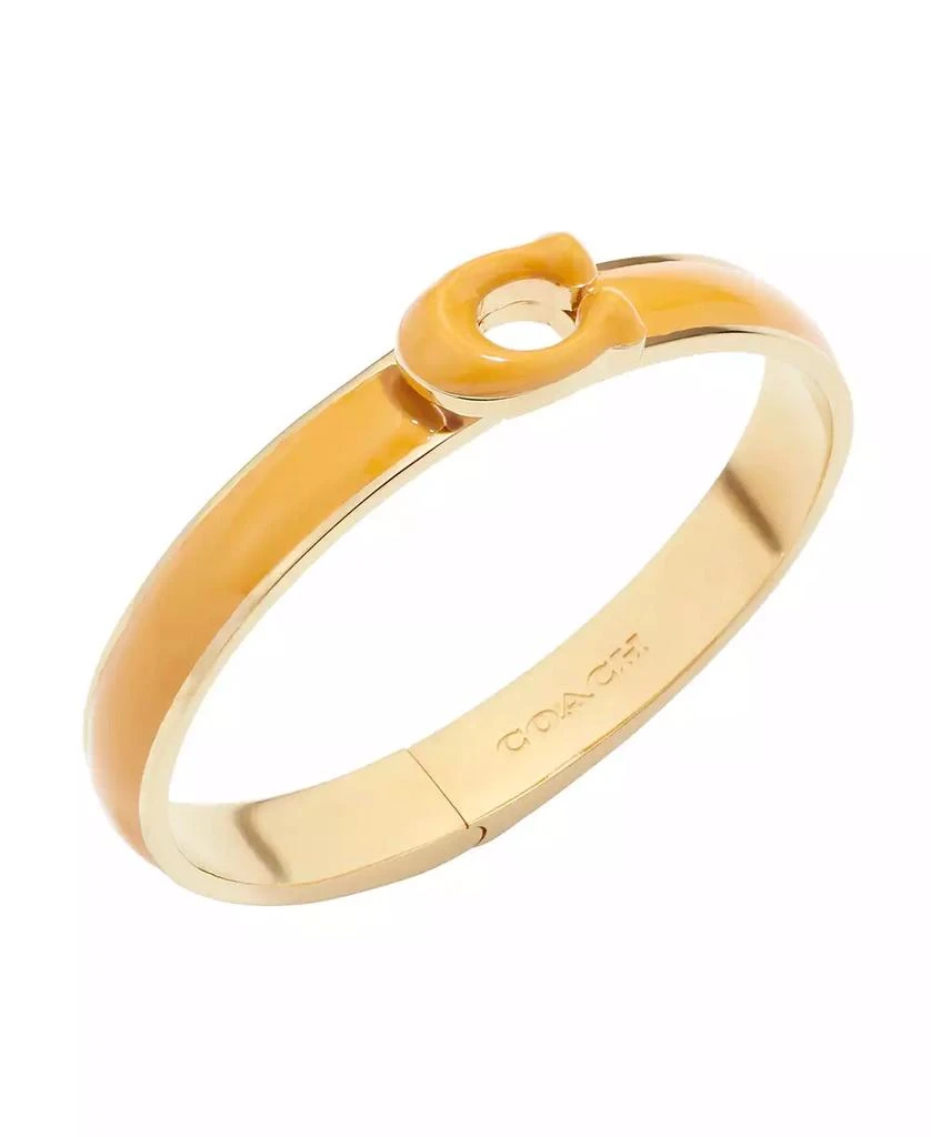 商品Coach|Signature Tabby Bangle Bracelet,价格¥935,第4张图片详细描述