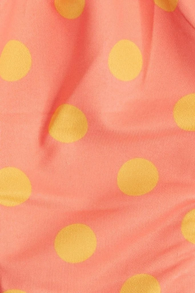 商品CAROLINE CONSTAS|Dorit gathered polka-dot low-rise bikini briefs,价格¥375,第4张图片详细描述