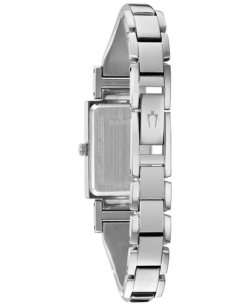 商品Bulova|Women's Diamond-Accent Stainless Steel Bangle Bracelet Watch 18x33mm,价格¥1691,第4张图片详细描述