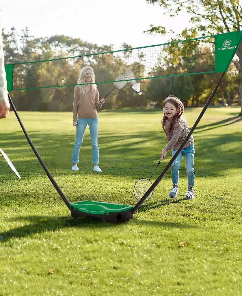 商品E-JET SPORT|Badminton Net Outdoor Game, Badminton Set, Rackets Shuttlecocks Combo for Kids Family Portable, No Tools Required, Portable Storage Base,价格¥445,第5张图片详细描述