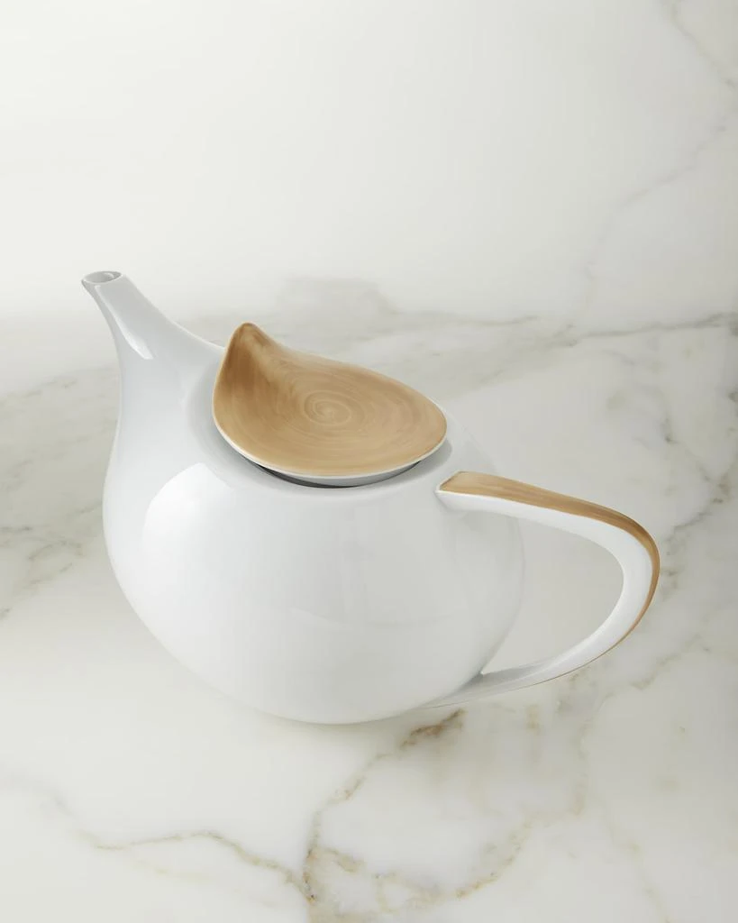 商品Neiman Marcus|Brushstroke Gold Teapot,价格¥519,第1张图片