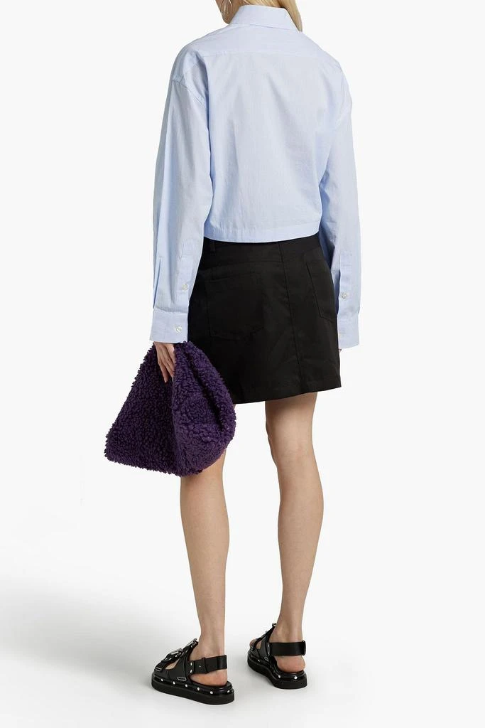 商品Sandro|Twill-paneled denim mini skirt,价格¥600,第3张图片详细描述