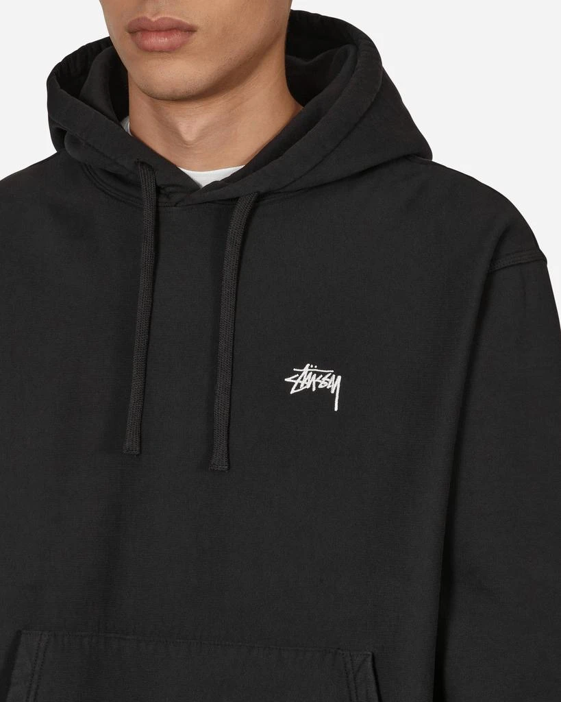 商品STUSSY|Stock Logo Hooded Sweatshirt Black,价格¥1084,第5张图片详细描述