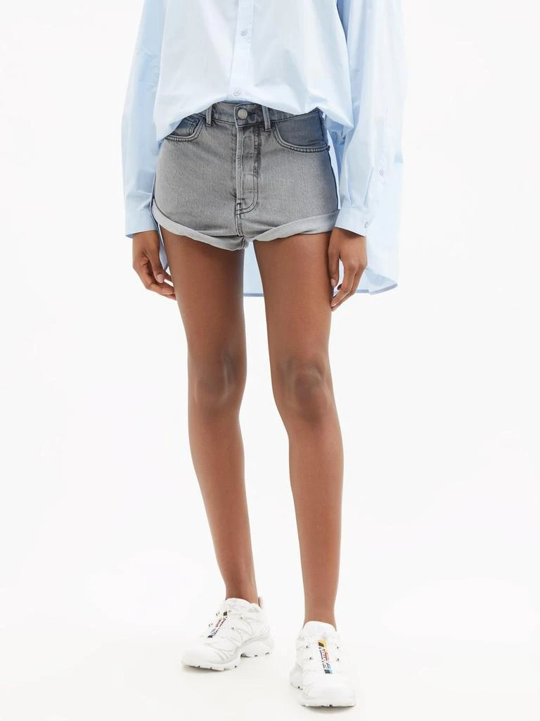 商品Raey|Rivet cut-off denim shorts,价格¥270,第4张图片详细描述