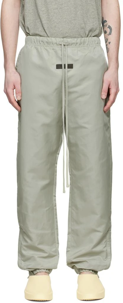 商品Essentials|Green Nylon Track Pants,价格¥488,第1张图片