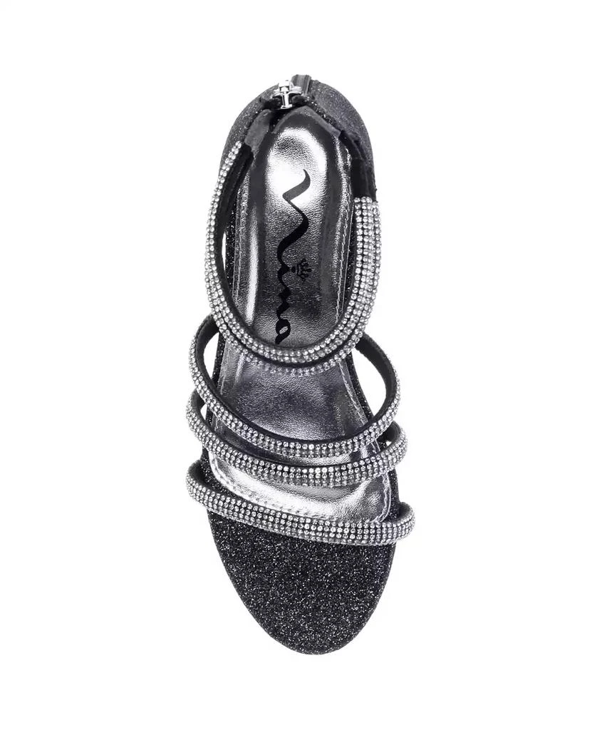 商品Nina|Little Girls Sparklar Rhinestone Embellished Dress Sandal,价格¥447,第4张图片详细描述