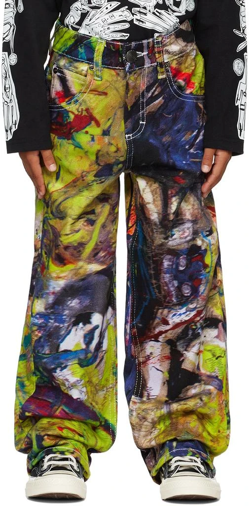 商品Charles Jeffrey Loverboy|SSENSE Exclusive Kids Multicolor Jeans,价格¥881,第1张图片