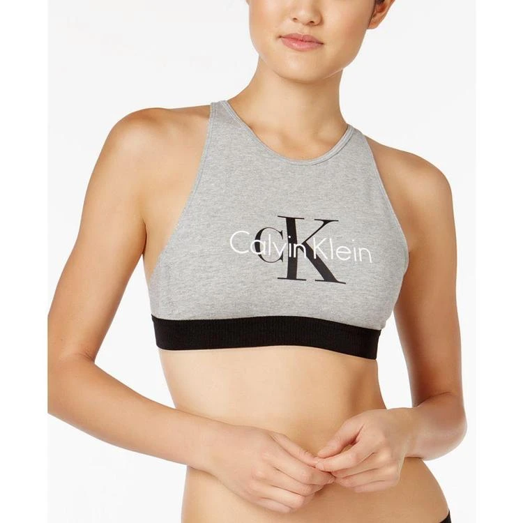 商品Calvin Klein|Calvin Klein Low-Impact Retro Logo Bralette QF1642 女士无钢圈舒适文胸,价格¥60,第5张图片详细描述