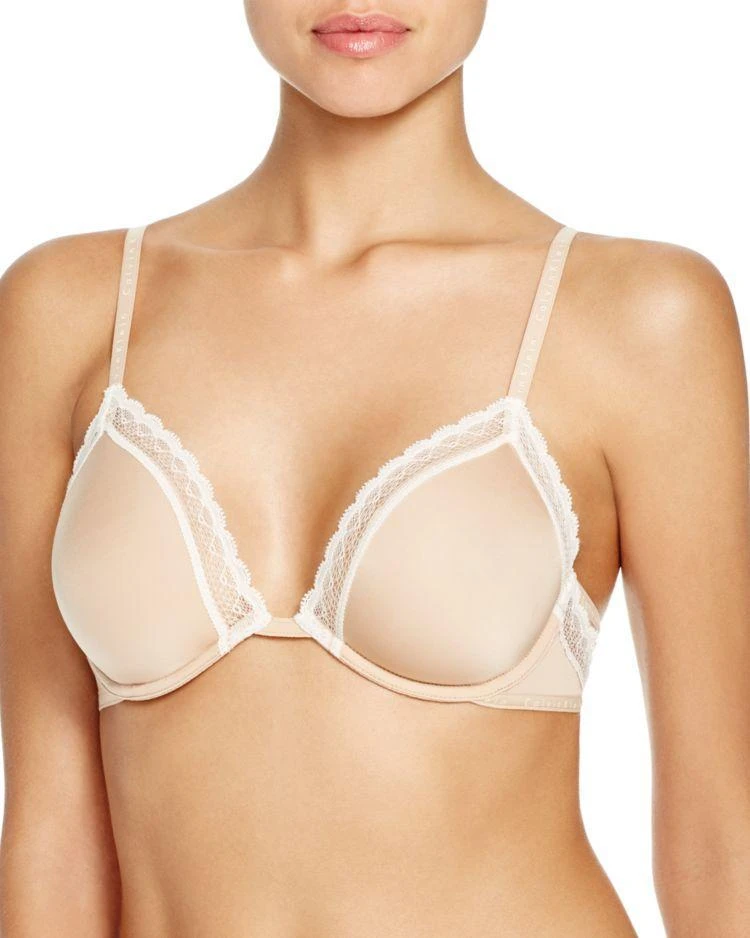 商品Calvin Klein|薄杯蕾丝文胸 Signature Unlined Underwire Bra #QF1418,价格¥128,第1张图片