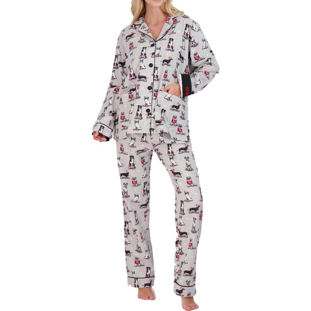 PJ Salvage RZ8FLPJ Women's Cotton Flannel Pajama Set商品第2张图片规格展示