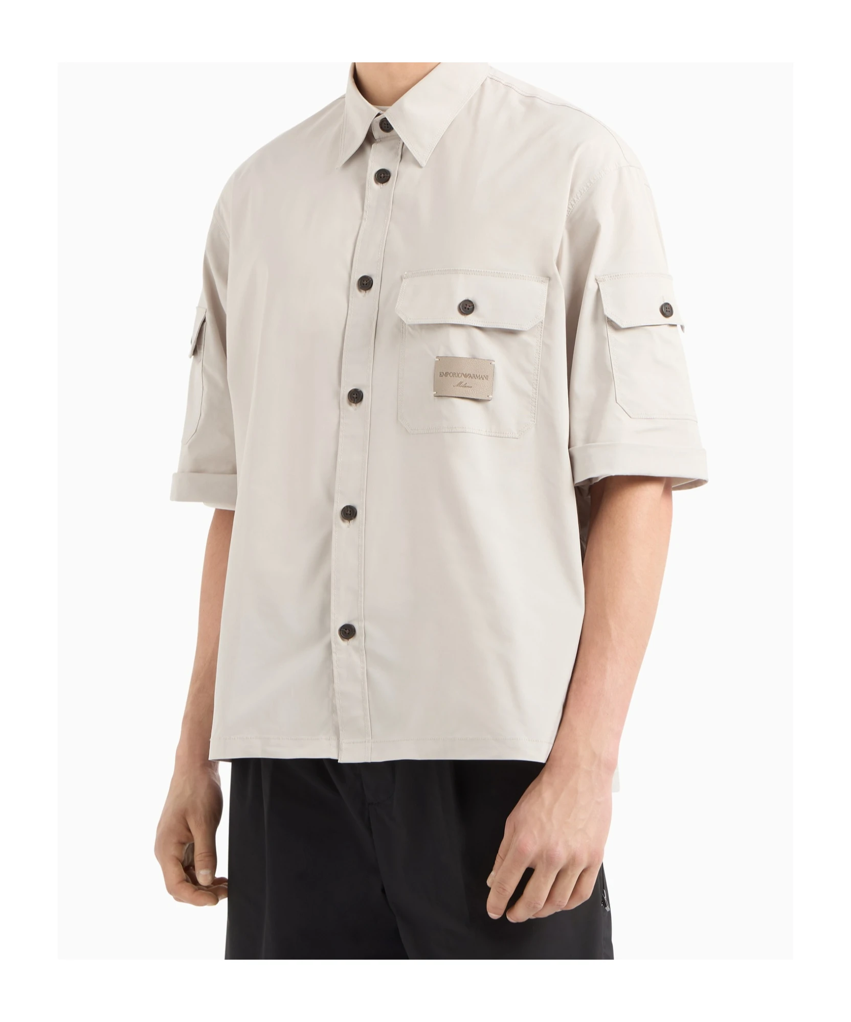 商品【商品预售7天】 Emporio Armani|Emporio Armani 男士衬衫 EM001522AF13810U1098 白色,价格¥1886,第3张图片详细描述