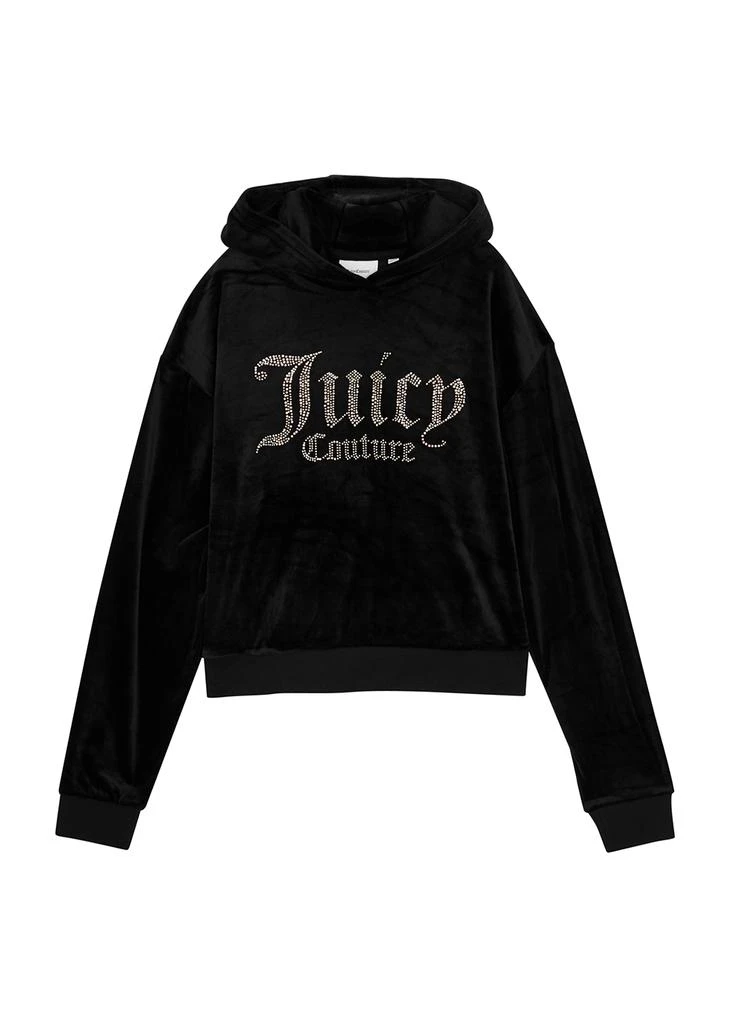 商品Juicy Couture|KIDS Crystal-embellished hooded velour sweatshirt (7-16 years),价格¥385,第1张图片