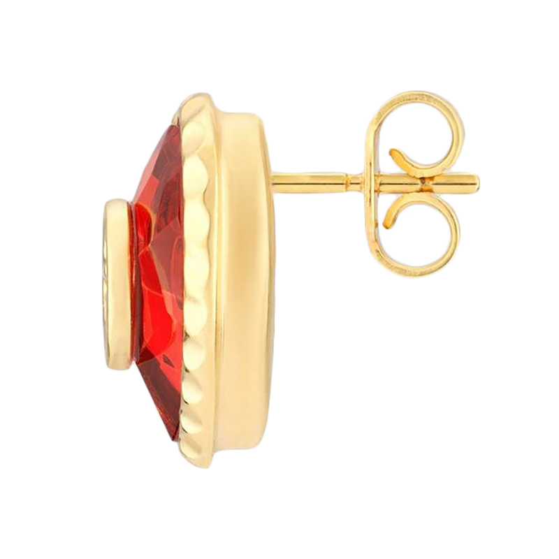 GUCCI/古驰 金色黄铜 GG心形水晶耳环商品第2张图片规格展示
