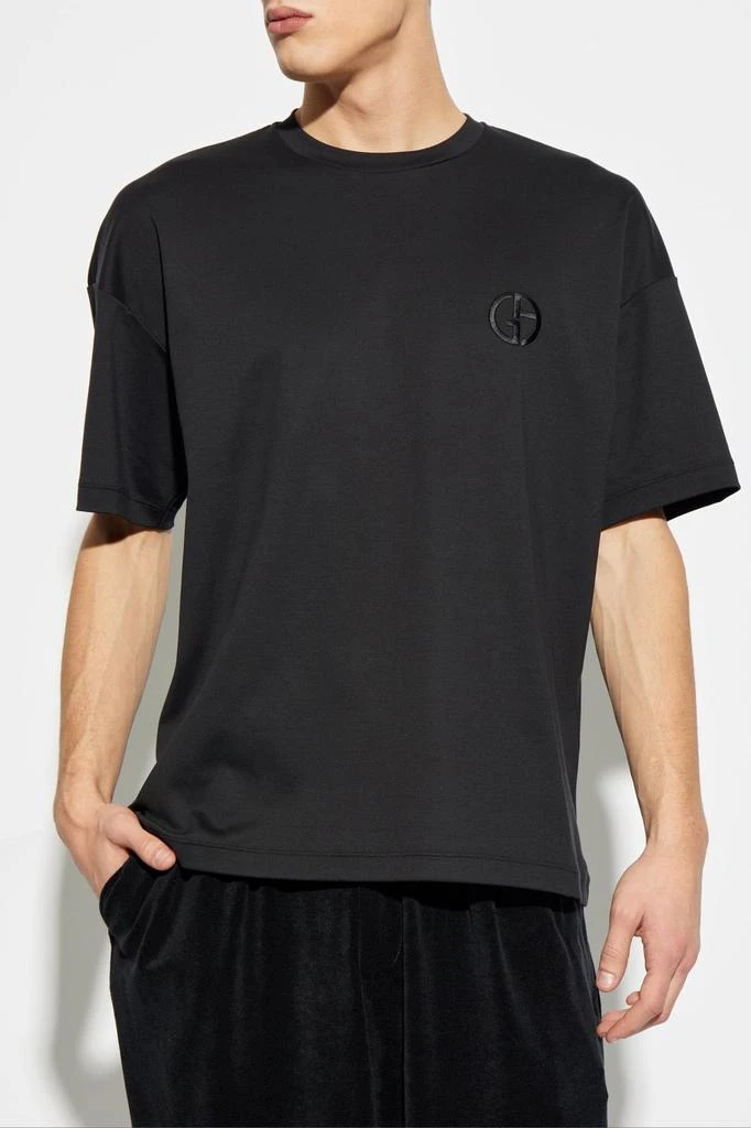 商品Giorgio Armani|T-shirt With Logo,价格¥2140,第3张图片详细描述