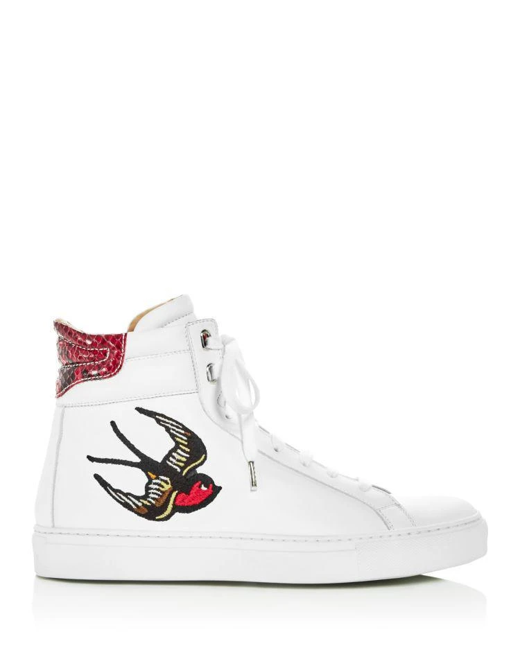 商品BELSTAFF|Women's Mariner Hampton Leather Embellished High Top Sneakers,价格¥1498,第2张图片详细描述