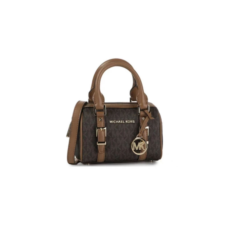 Michael Kors  BEDFORD LEGACY超小号女士手提斜挎波士顿包 32F9G06C0B BRN ACORN 商品