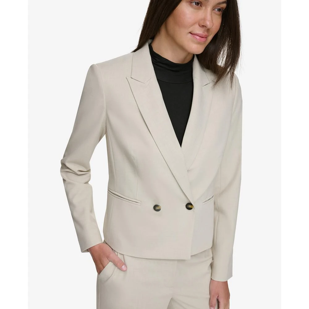 商品DKNY|Women's Peak-Lapel Button Blazer,价格¥1092,第3张图片详细描述