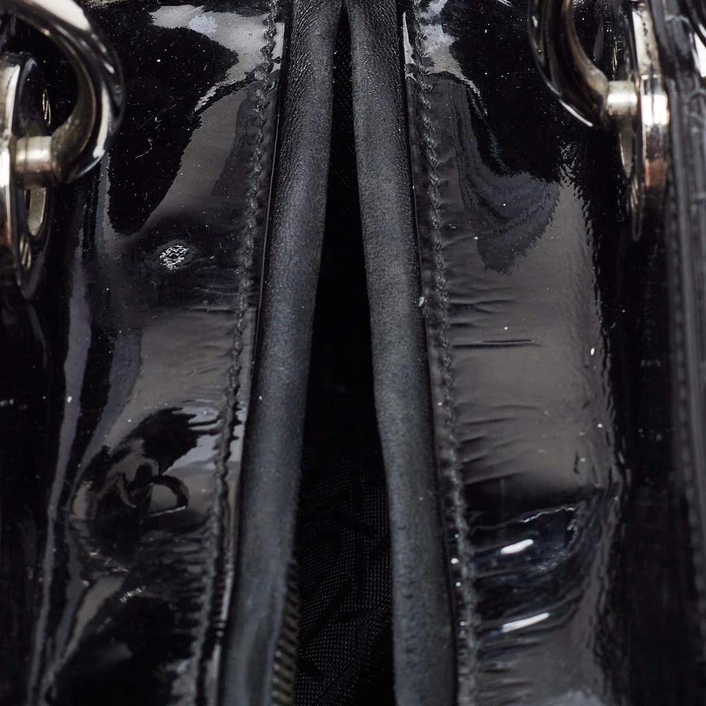 Dior Black Cannage Patent Leather Medium Lady Dior Tote 商品