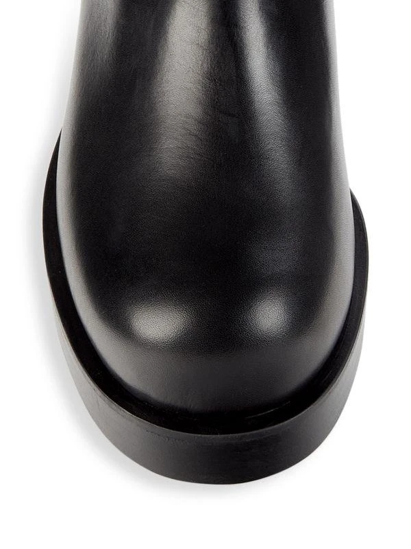 商品Versace|Leather Knee High Boots,价格¥5588,第5张图片详细描述