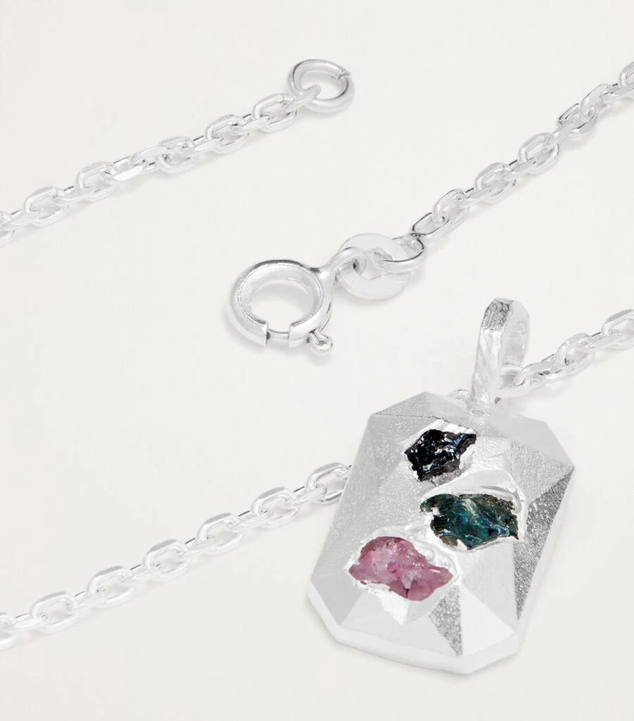 商品THE OUZE|Sterling Silver and Sapphire Necklace,价格¥2341,第5张图片详细描述