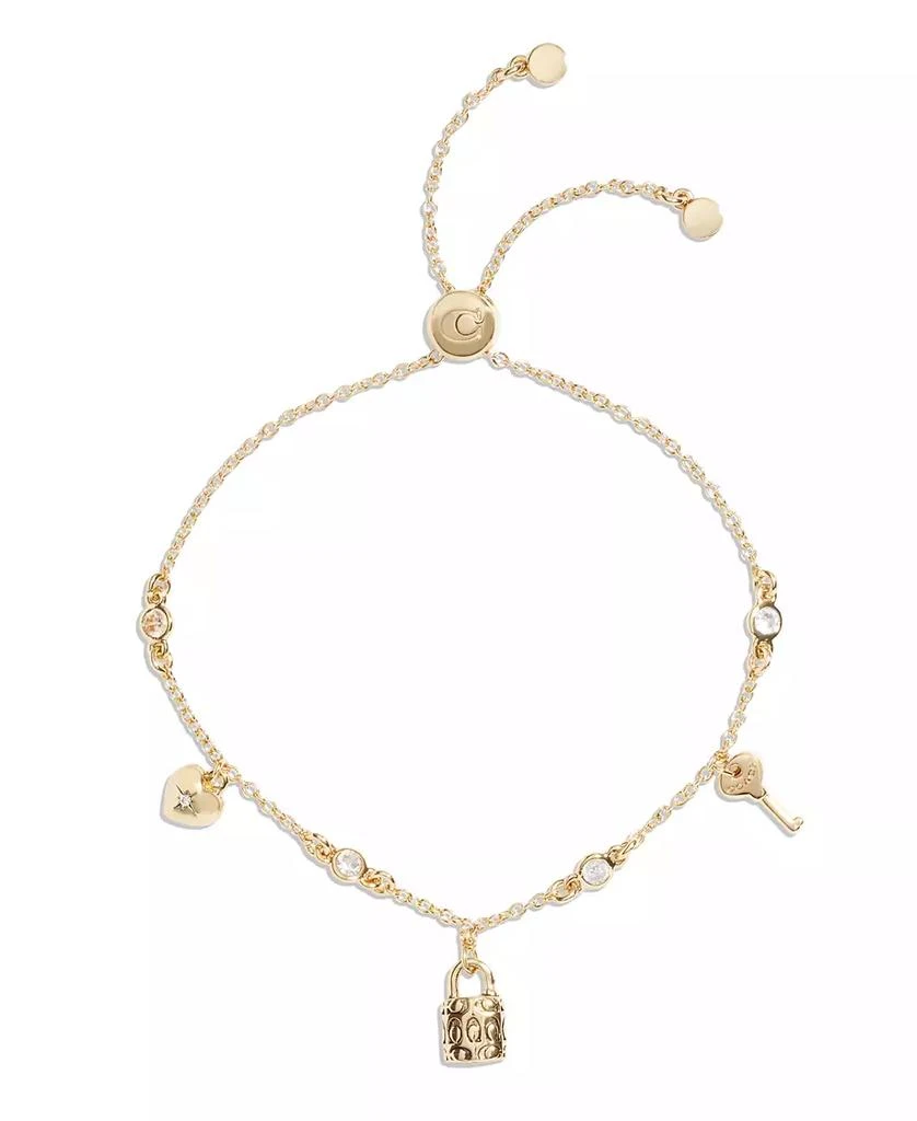 商品Coach|Cubic Zirconia Iconic Charm Slider Bracelet,价格¥452,第2张图片详细描述