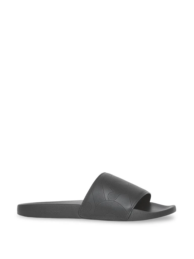 商品Burberry|Furley Tb Monogram Slide Black,价格¥4077,第3张图片详细描述