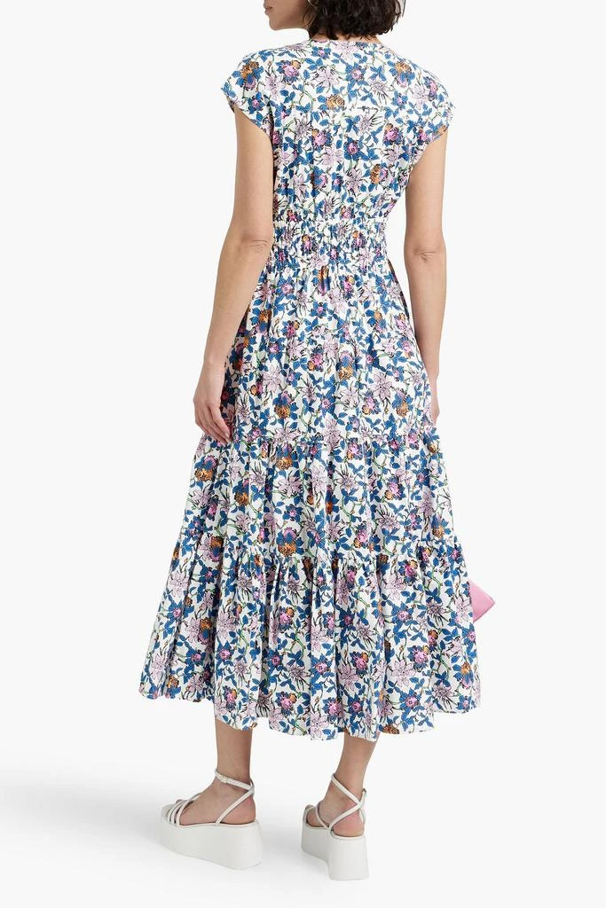 商品Derek Lam|Gathered floral-print cotton-blend poplin midi dress,价格¥1836,第3张图片详细描述