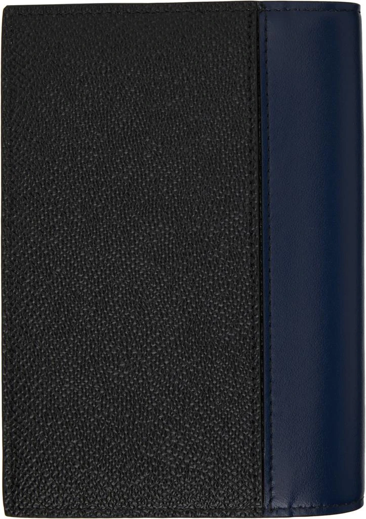 商品Dolce & Gabbana|Black & Navy Dauphine Passport Holder,价格¥1565,第2张图片详细描述