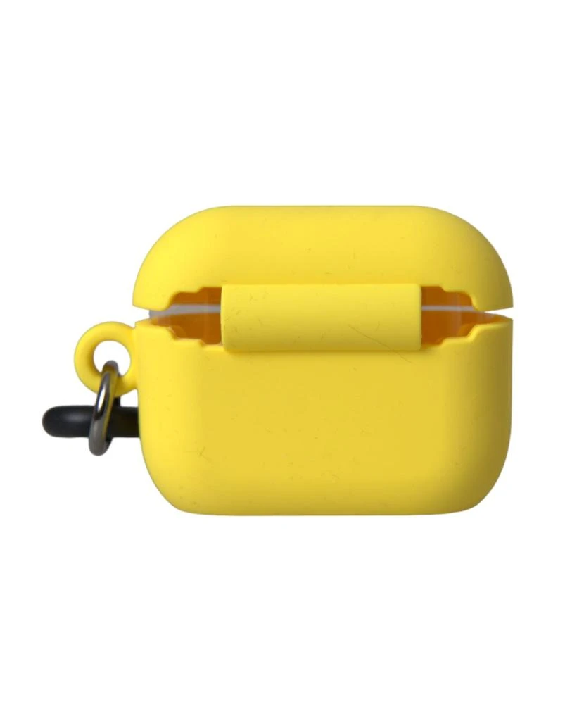 商品Dolce & Gabbana|Dolce & Gabbana Yellow Silicone Logo Embossed Airpods Case,价格¥1712,第3张图片详细描述