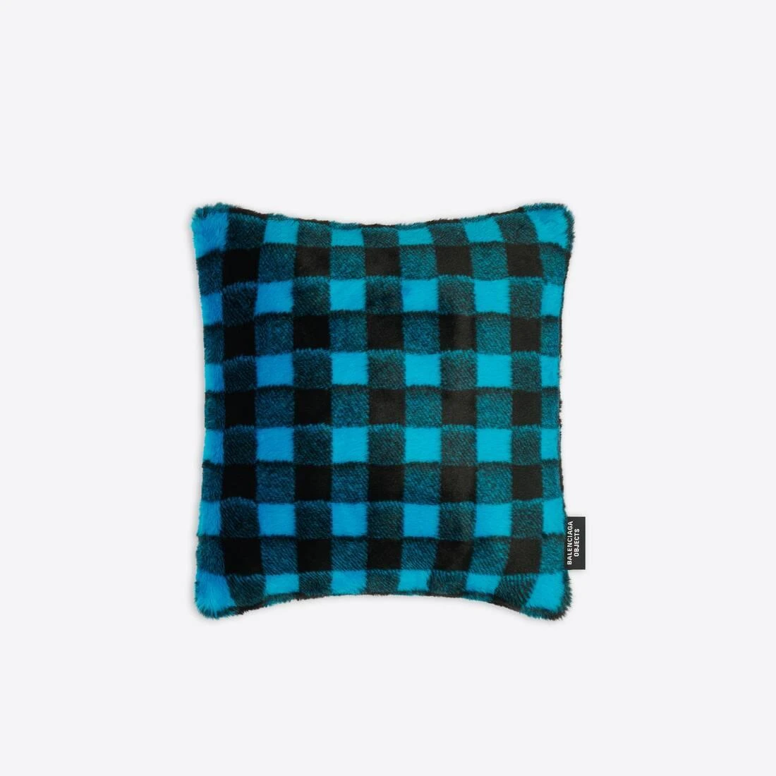 商品Balenciaga|包邮包税【预售7天发货】 BALENCIAGA巴黎世家 23秋冬 女士 家居用品 Vichy Cushion in Blue/black 698554T01224684,价格¥3498,第1张图片