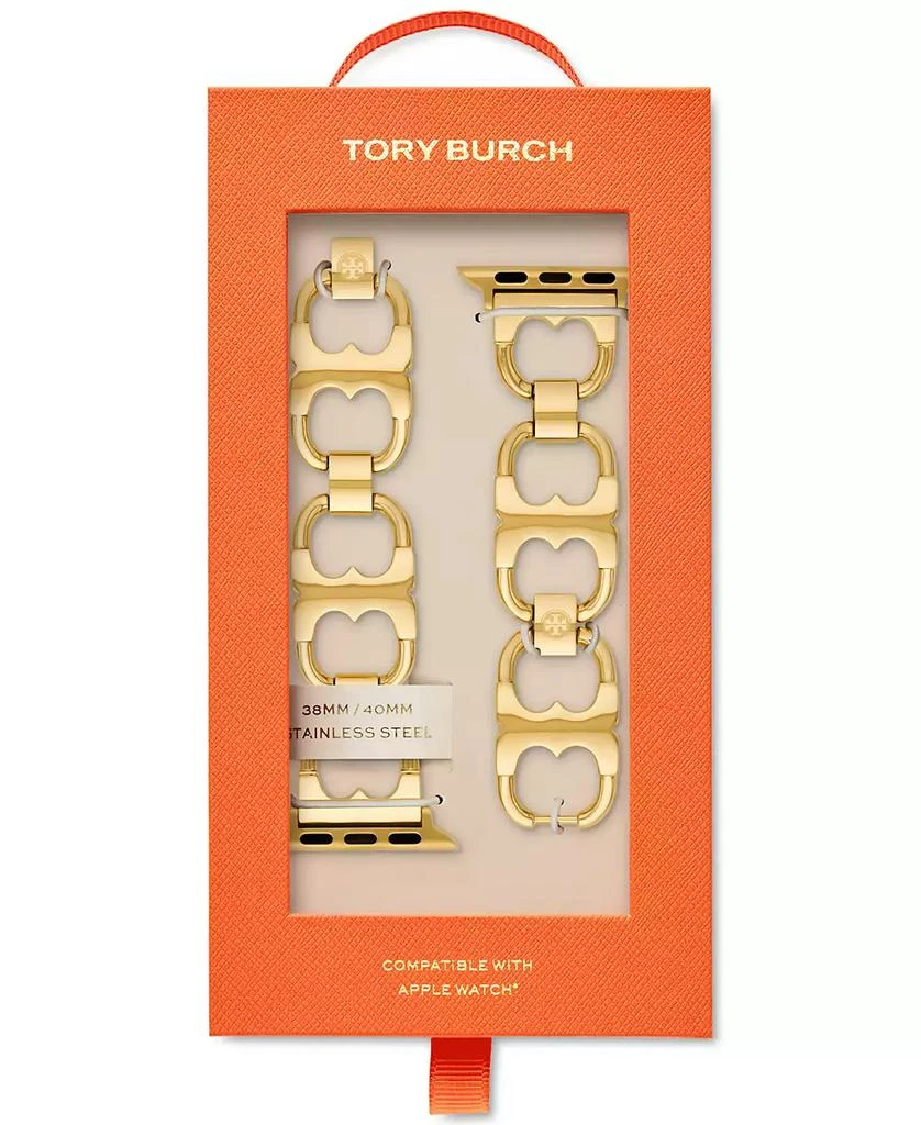 商品Tory Burch|Gold-Tone Stainless Steel Gemini Link Bracelet For Apple Watch® 38mm/40mm,价格¥1130,第3张图片详细描述