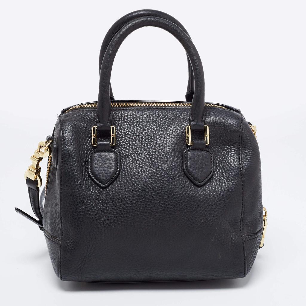 商品[二手商品] Tory Burch|Tory Burch Black Leather Robinson Middy Satchel,价格¥1301,第6张图片详细描述