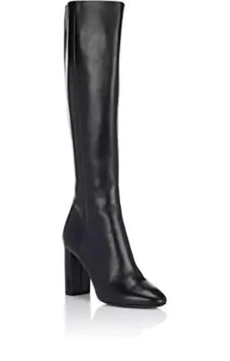 商品Yves Saint Laurent|LouLou Leather Knee Boots,价格¥6241,第2张图片详细描述