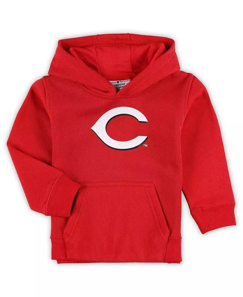 商品Outerstuff|Toddler Boys and Girls Red Cincinnati Reds Team Primary Logo Fleece Pullover Hoodie,价格¥225,第1张图片