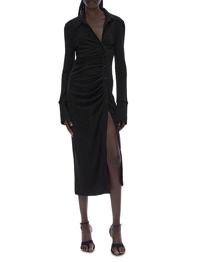 商品Helmut Lang|Asymmetrical Shirt Dress,价格¥2944,第1张图片