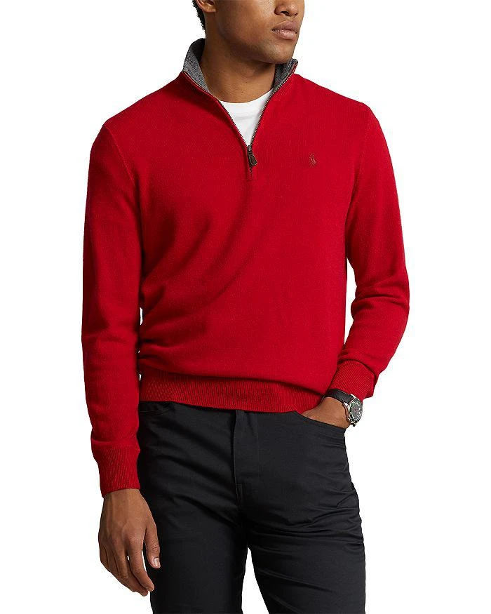 商品Ralph Lauren|Cashmere Regular Fit Quarter Zip Mock Neck Sweater - Exclusive,价格¥2738,第5张图片详细描述