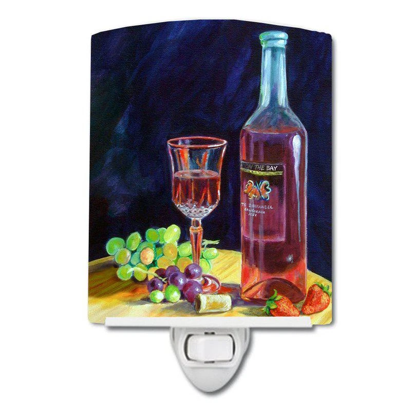 商品Caroline's Treasures|Red Wine Bottle and Glass  Ceramic Night Light,价格¥204,第1张图片