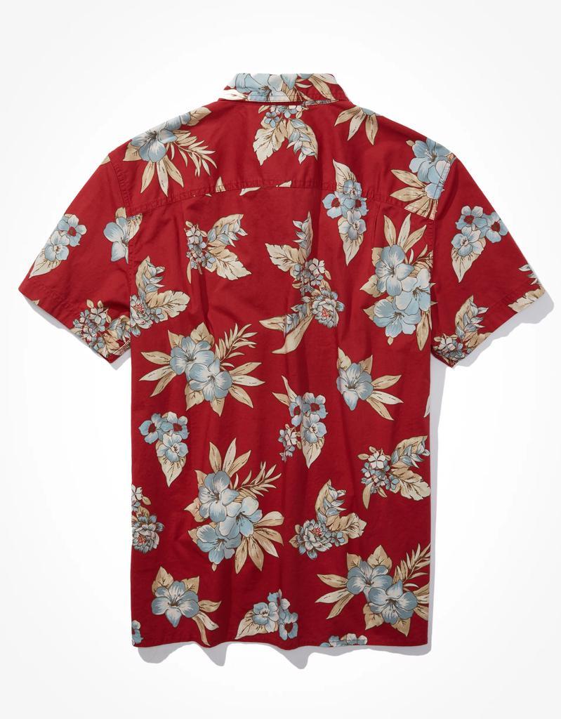商品AE|AE Tropical Button-Up Resort Shirt,价格¥239,第7张图片详细描述