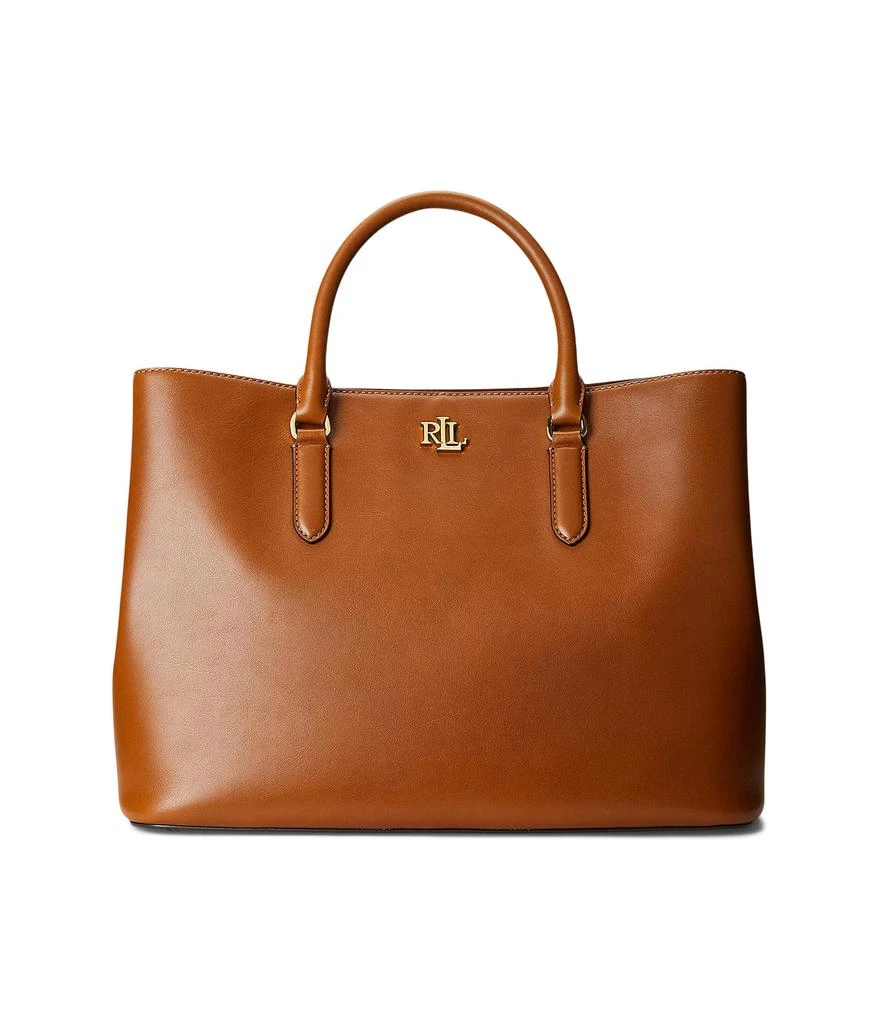 商品Ralph Lauren|Leather Large Marcy Satchel,价格¥3438,第1张图片