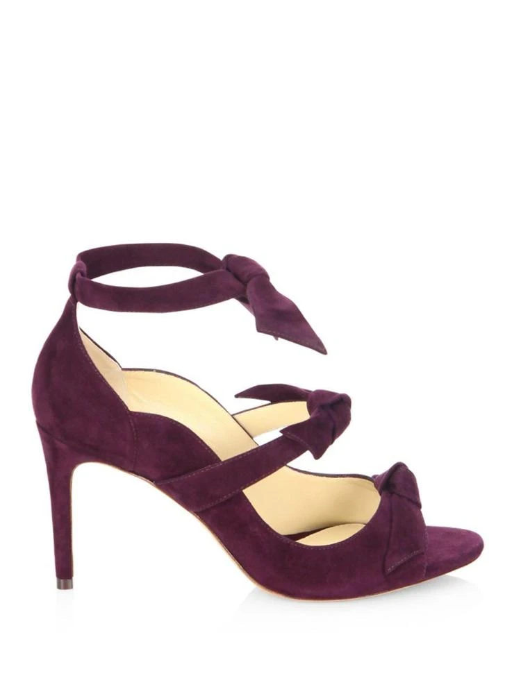 商品Alexandre Birman|Charlotte 蝴蝶结麂皮高跟鞋,价格¥2063,第5张图片详细描述