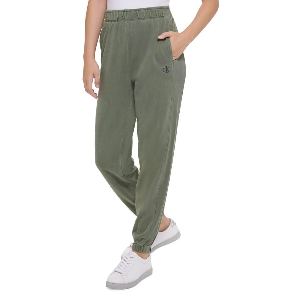 商品Calvin Klein|Women's Cotton High-Rise Jogger Pants,价格¥210,第3张图片详细描述