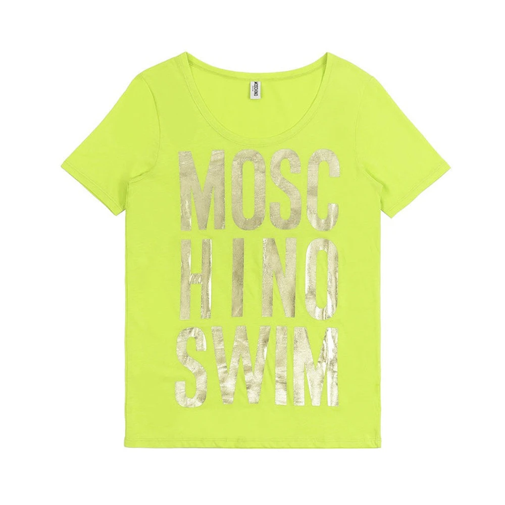 商品Moschino|MOSCHINO 黄色女士T恤 A6302-2109-398,价格¥565,第1张图片