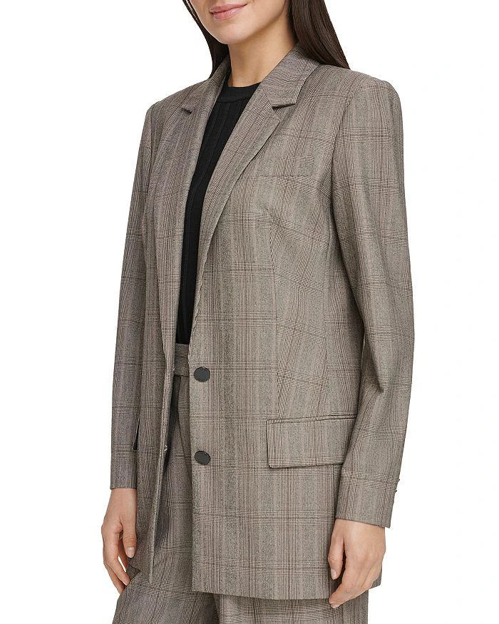 商品DKNY|Two Button Plaid Blazer,价格¥416,第3张图片详细描述