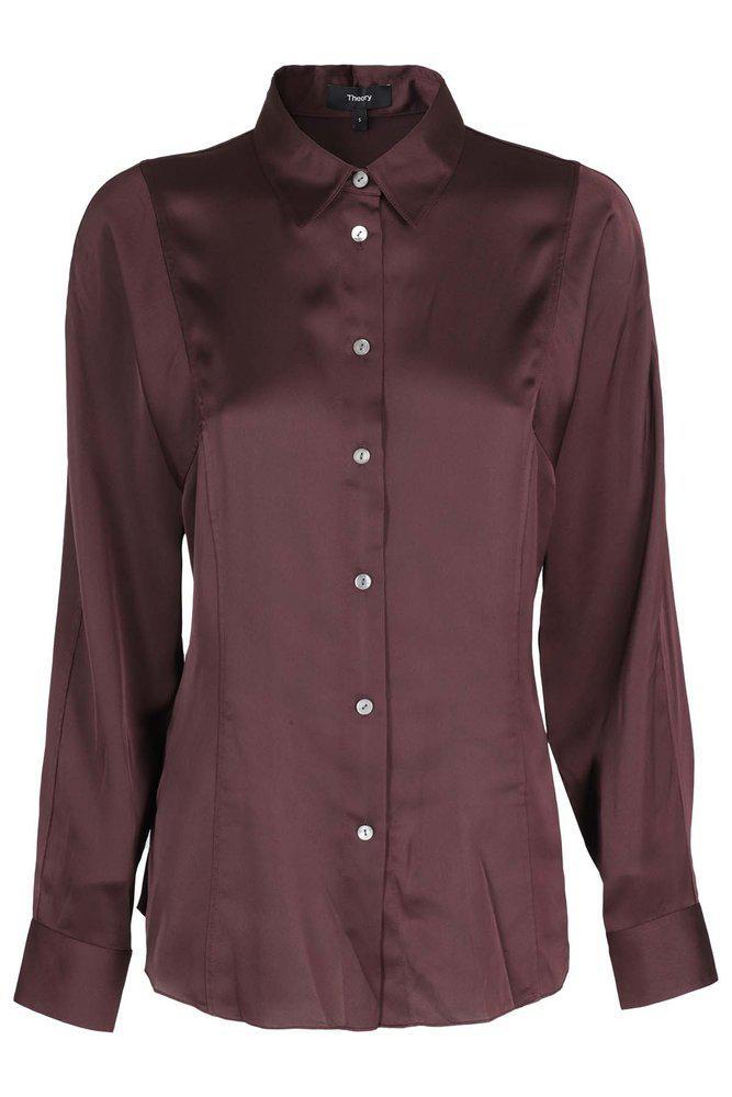 商品Theory|Theory Long-Sleeved Button-Up Shirt,价格¥1647,第1张图片