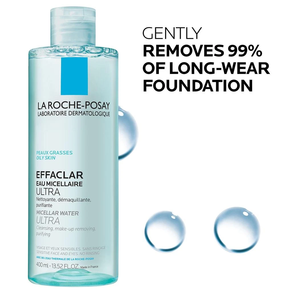 商品La Roche Posay|La Roche-Posay Effaclar Micellar Cleansing Water and Makeup Remover for Oily Skin,价格¥151,第2张图片详细描述