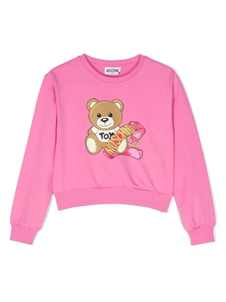 商品Moschino|Teddy bear-motif cotton sweatshirt,价格¥698,第1张图片