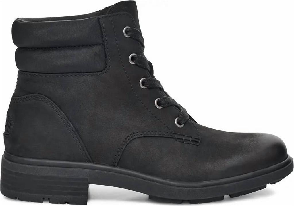 商品UGG|W Harrison Lace Boot in Black,价格¥890,第1张图片