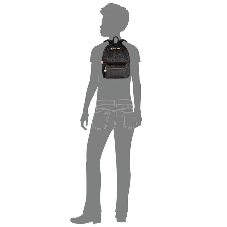 商品Betsey Johnson|Small Velvet Skull Backpack,价格¥727,第3张图片详细描述